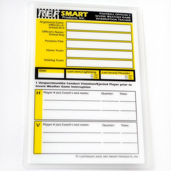 Ref Smart Severe Weather Rewritable Gamecard