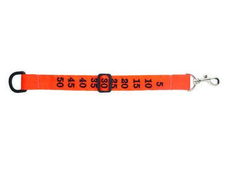 Orange Nylon Chain Clip w/Slide Marker