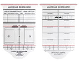 Collegiate Lacrosse Reusable Game Card