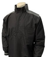 Smitty BBS-340 MLB Style Convertible Jacket - Black w/Charcoal Grey