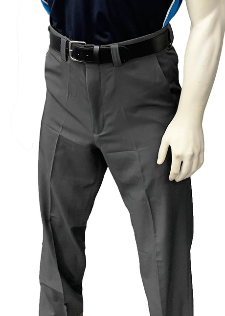 Smitty BBS-358 Men's 4-Way Stretch Flat Front Plate Pants w/Slash Pockets (Expander Waist)