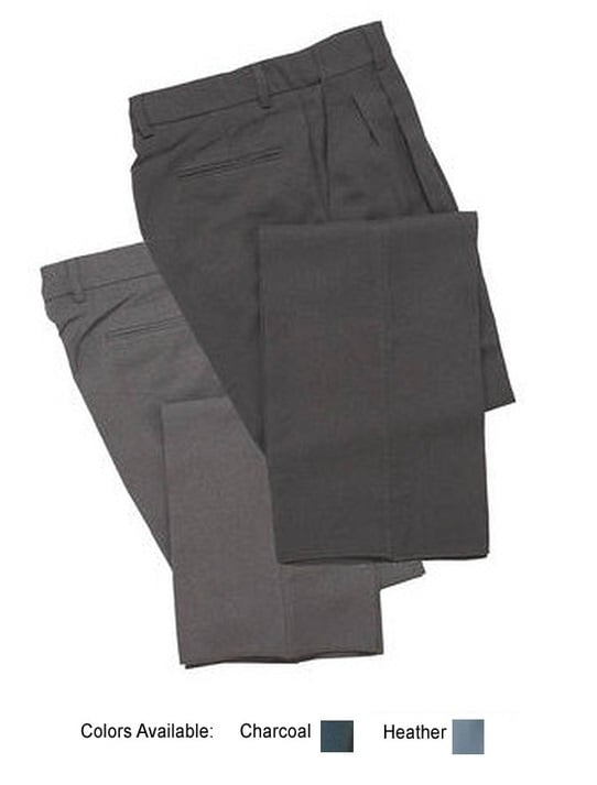 Smitty BBS-371 Pleated Combo Pants - Heather & Charcoal Grey