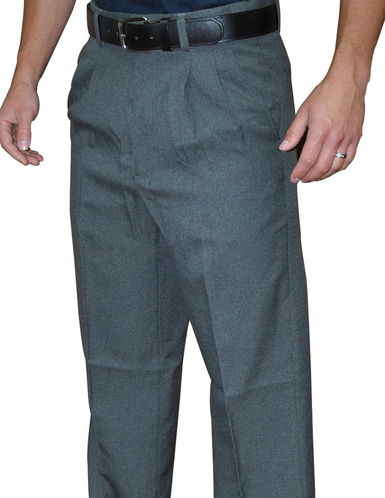 Smitty BBS-376 Pleated Plate Pants w/Expander Waistband - Heather & Charcoal Grey