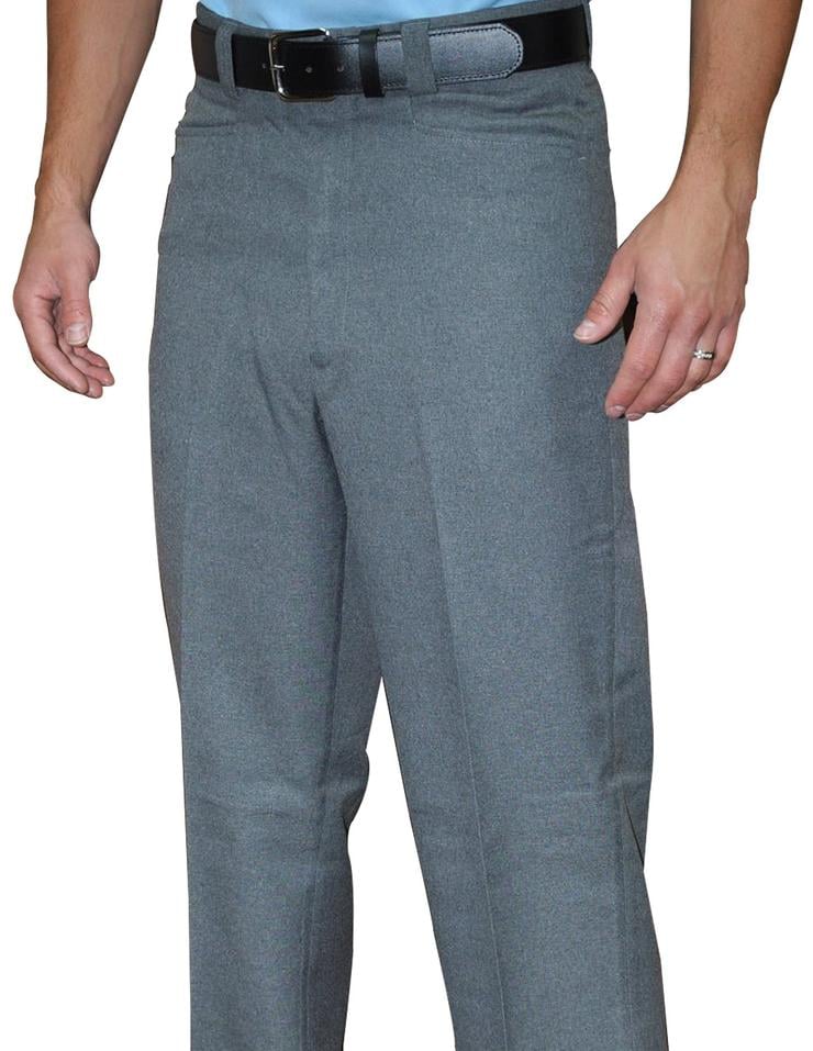 Smitty BBS-378 Flat Front Base Pants w/Western Pockets - Heather Grey