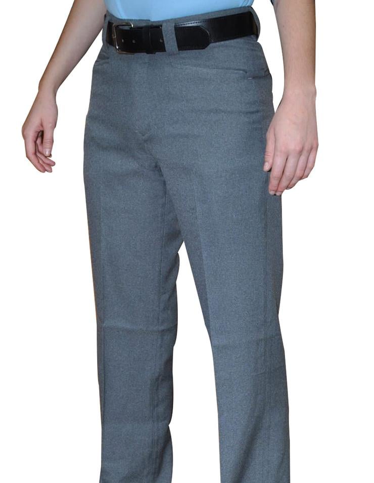 Smitty BBS-379 Women's Flat Front Combo Pants - Heather Grey