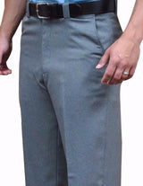 Smitty BBS-381 Flat Front Combo Pants w/Expander Waistband & Slash Pockets - Heather Grey