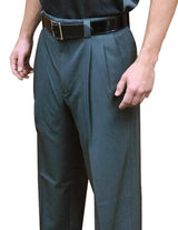 Smitty BBS-390 Poly Spandex Pleated Base Pants - Charcoal Grey