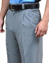 Smitty BBS-391 Poly Spandex Pleated Combo Pants - Heather Grey