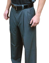 Smitty BBS-392 Poly Spandex Pleated Plate Pants - Charcoal Grey