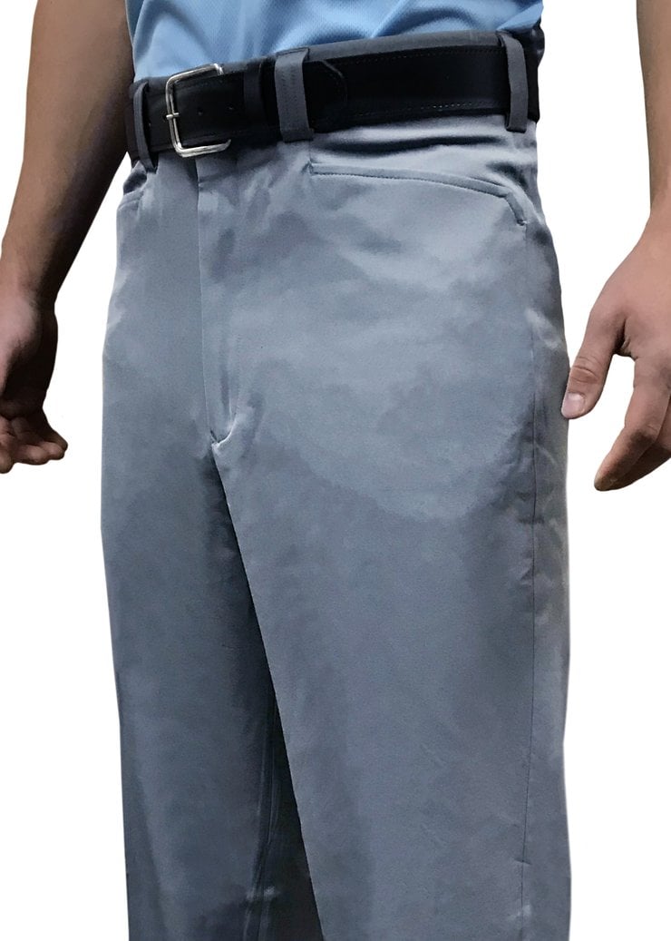 Smitty BBS-397 Poly Spandex Flat Combo Pants w/Western Cut Pockets - Heather Grey
