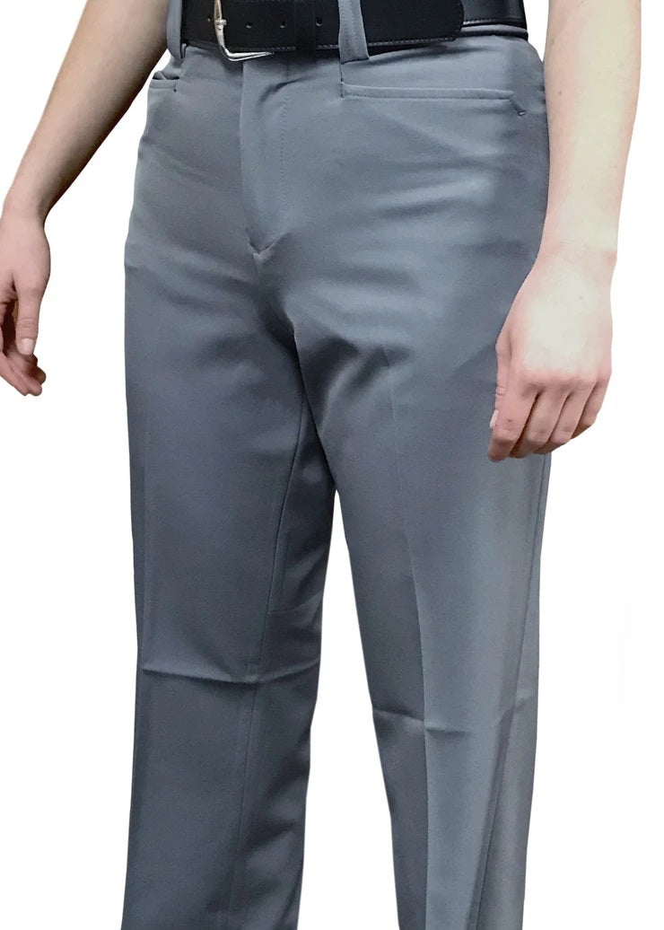 Smitty BBS-399 Poly Spandex Women's Flat Combo Pants w/Western Cut Pockets - Heather Grey