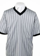 Smitty BKS-205 Grey Polyester Performance Mesh V-Neck