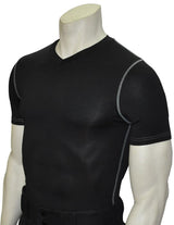 Smitty BKS-411 Black Compression Short Sleeve V-Neck Shirt