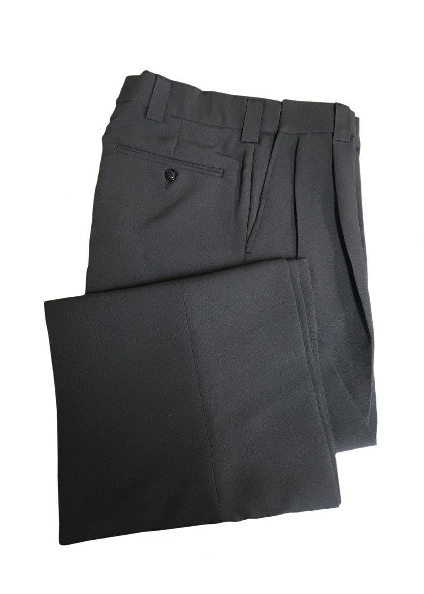 Dalco D9600 Pleated Combo Pants w/Slash Pockets & Expander Waistband - Charcoal Grey
