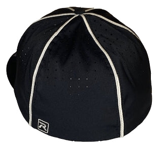 Richardson LITE R-Flex Performance Football/Lacrosse Officials Hat - Black w/White Piping