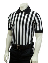 Smitty FBS-101 100% Polyester Warpknit Short Sleeve - 1" Stripe