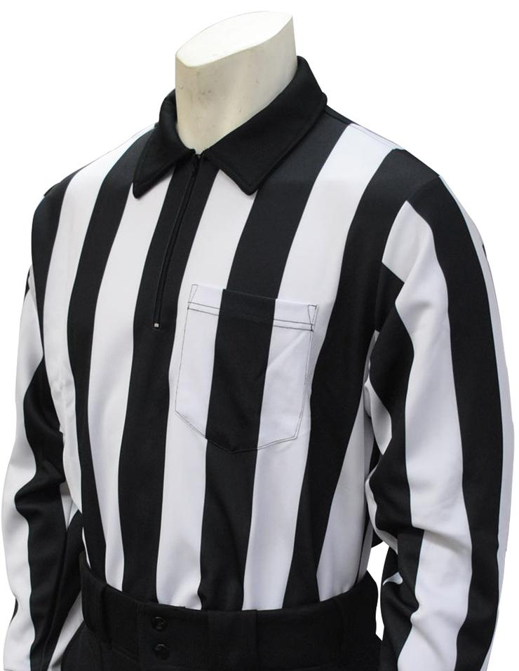 Smitty FBS-118 Heavyweight Performance Interlock Long Sleeve Shirt - 2" Stripe