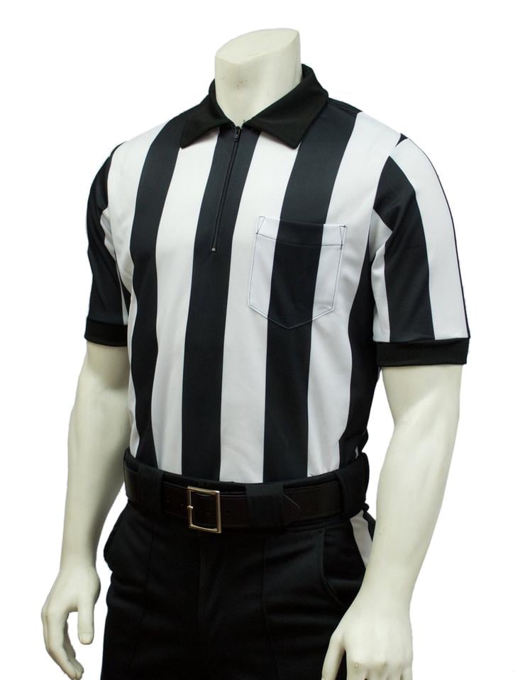 Smitty FBS-137E Elite Performance Interlock Short Sleeve Shirt - 2 1/4" Stripe