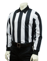 Smitty FBS-138 Heavyweight Performance Interlock Long Sleeve Shirt - 2 1/4" Stripe