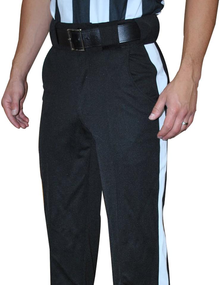 Smitty FBS-182 Black Warm Weather Pants w/ 1 1/4" White Stripe