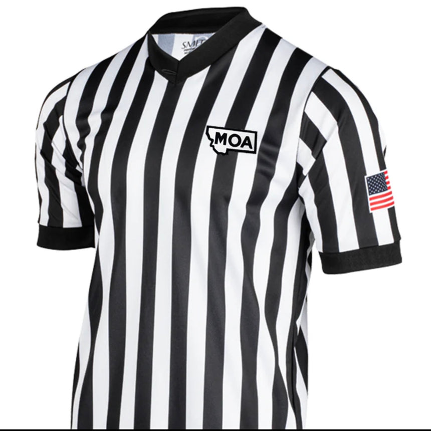 Montana MOA Logo Basketball Referee V-Neck