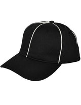 Smitty Black w/ White Piping Flex Fit Football Cap