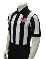 Smitty USA109-607 Body Flex Football Short Sleeve Shirt w/Flag - 2 1/4" Stripe