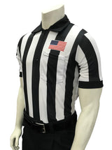 Smitty USA117-607 Body Flex Football Short Sleeve Shirt w/Flag - 2" Stripe