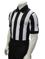 Smitty USA137-607 Body Flex Football Short Sleeve Shirt w/Flag - 2 1/4" Stripe