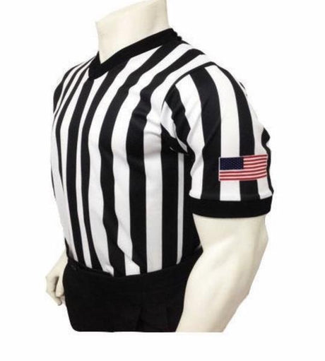 Smitty USA200-607 Body Flex Dye Sub V-Neck Shirt & USA Flag