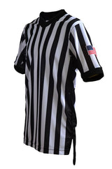 Smitty USA-201 Dye Sub V-Neck Shirt with USA Flag - 3" Side Panel