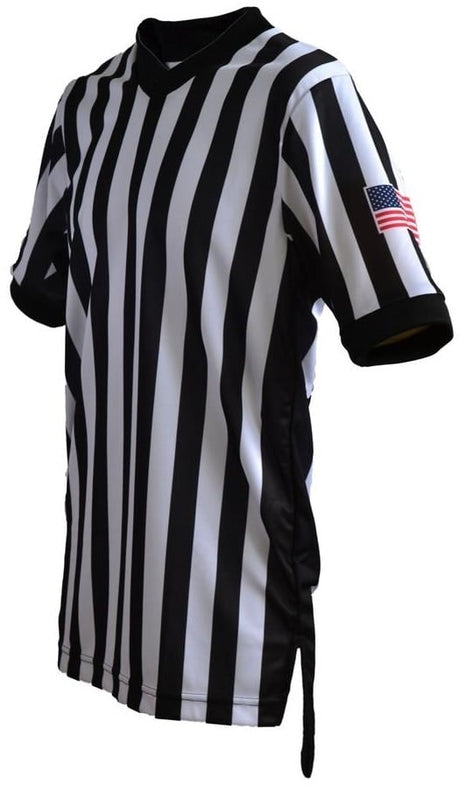 Smitty USA201-607 Body Flex Dye Sub V-Neck Shirt w/Side Panel & USA Flag