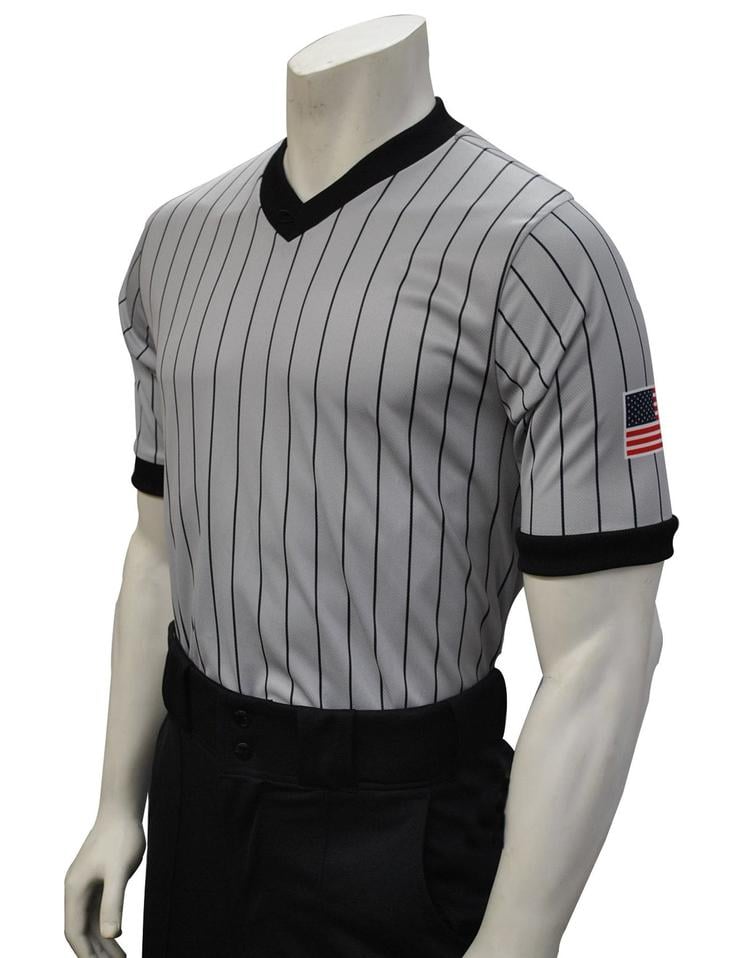 Smitty USA205-607 Grey Body Flex Shirt & USA FLag