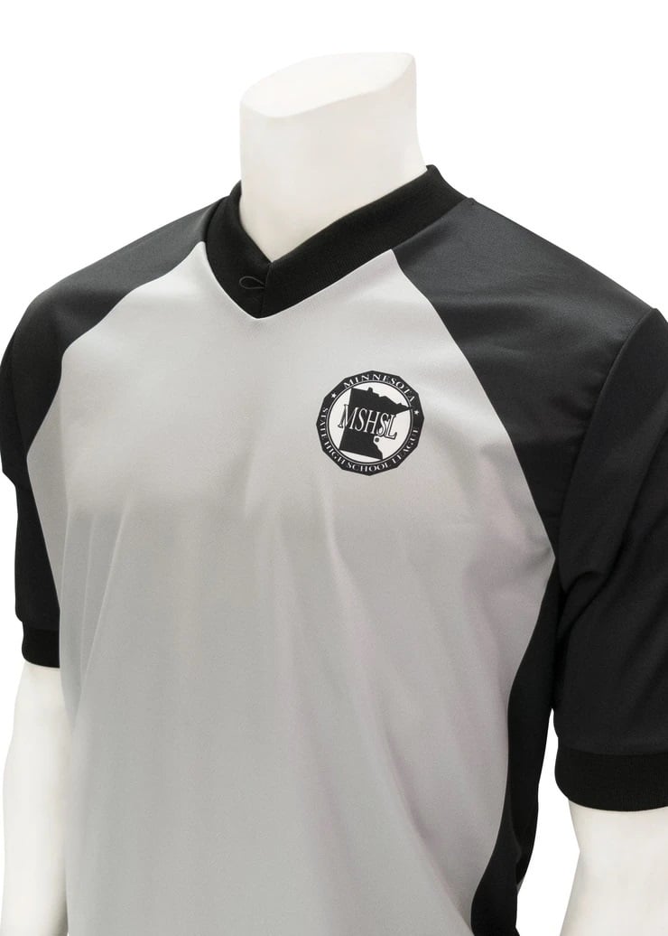 Minnesota (MSHSL) USA207MN Men's Grey & Black Short Sleeve Shirt